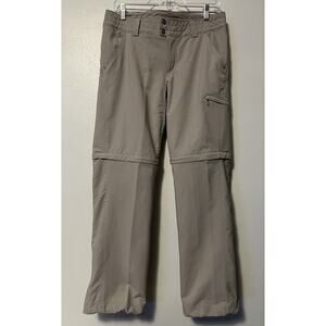 Columbia Titanium Women's Zip Off Pants Size 8 Short Beige Outdoor Utility